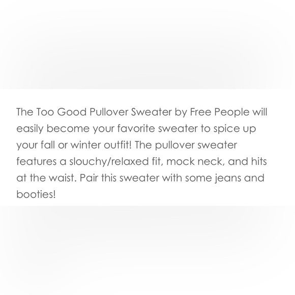 Free People Too Good Pullover - Picture 6 of 7